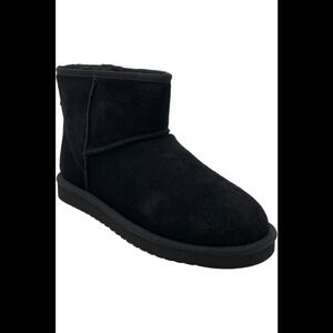 Koolaburra by UGG Men's Suede Mini Boots Burra Black - Medium